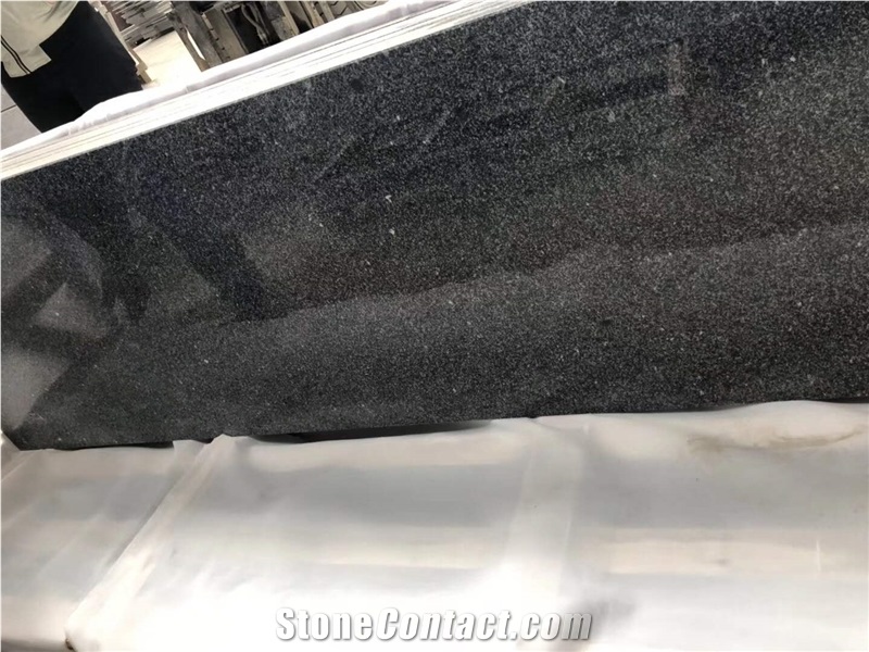 New G654 Black Granite Polished Stair / Floor Step