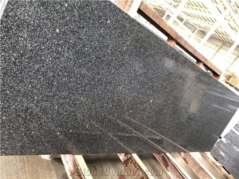 New G654 Black Sesame Granite Slabs Kitchen Prefab