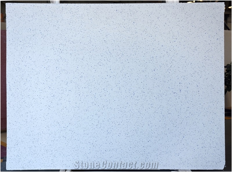 Sf-M001 Blue Glass Floor Wall Terrazzo Stone Slab