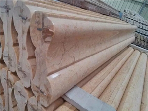 Sunny Beige Marble Polished Wall Floor Molding Lines