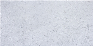 White Fusion Quartz Stone Commercial Countertop