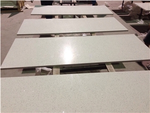 White Galaxy Quartz Stone Countertop / Worktop