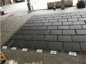 China Stone Alps Black Granite Flooring Tiles