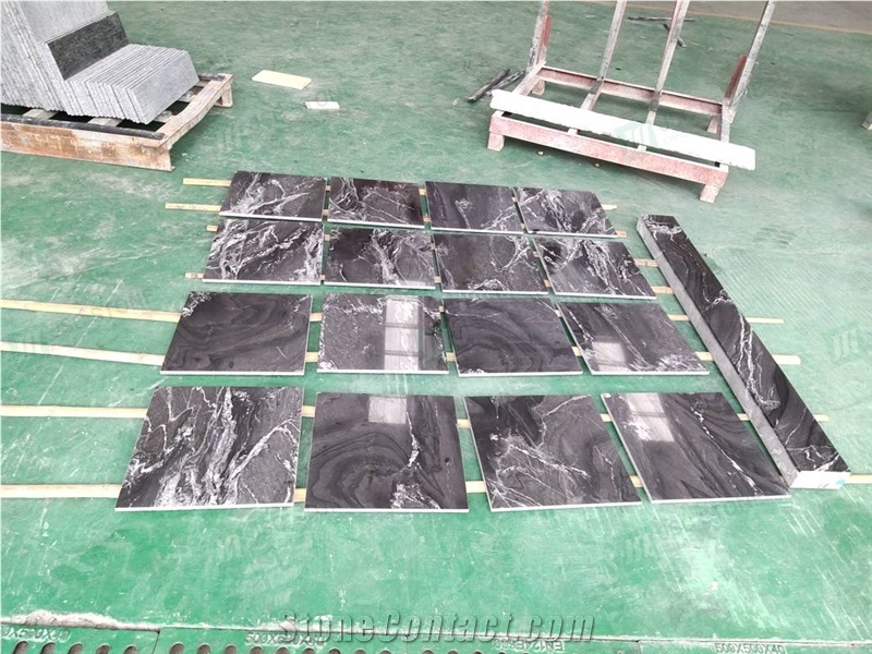 Ganges Black Granite Floor Tiles
