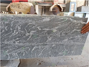 Ganges Black Granite Tiles with White Veins