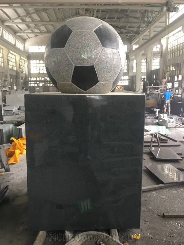 Granite Football Sculpture