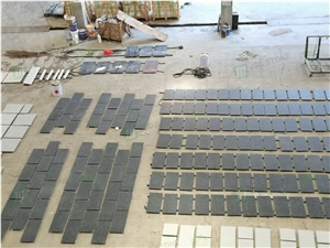 Leather Steel Grey Granite Floor Tiles Price