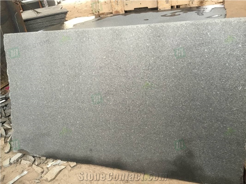 Premium Chinese Alps Black Granite Flooring Tiles