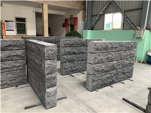 Steel Grey Granite Wall Stone for Building