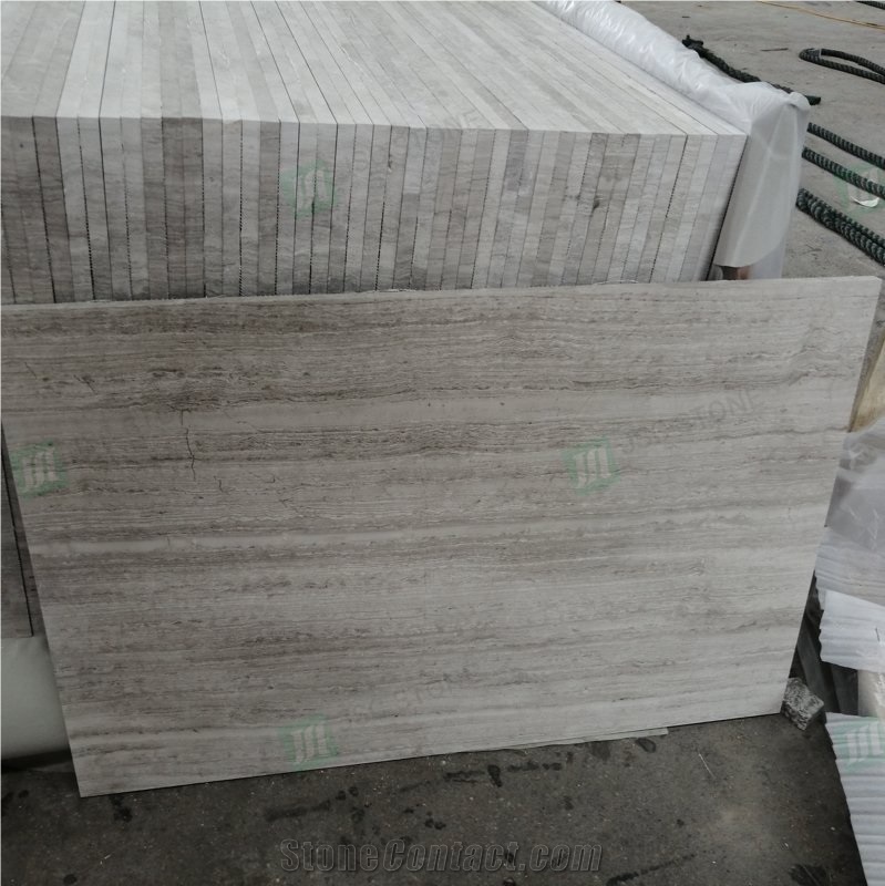 White Wooden Marble Tiles