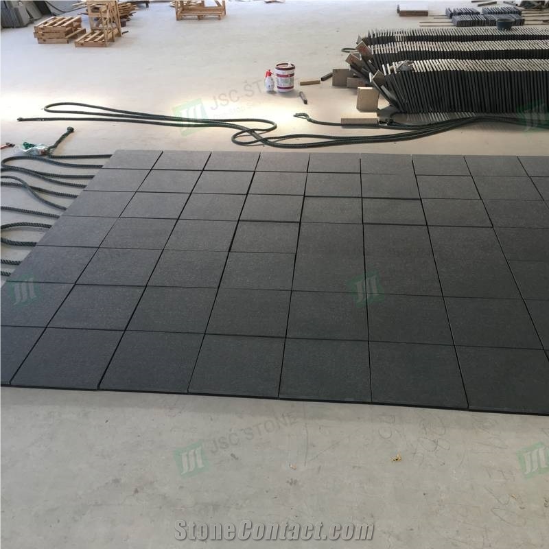 Zimbabwe Black Granite Floor Tiles