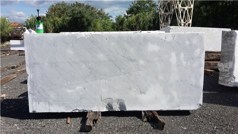 Bianco Carrara Campanili Marble Block, Italy White Marble