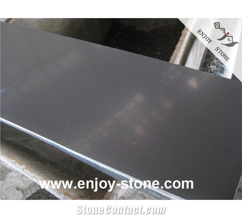 China Black Granite Honed Slabs & Tiles