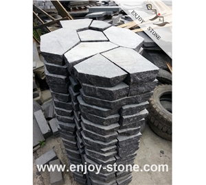 G684 Black Basalt Crazy Stone Walkway Pavers