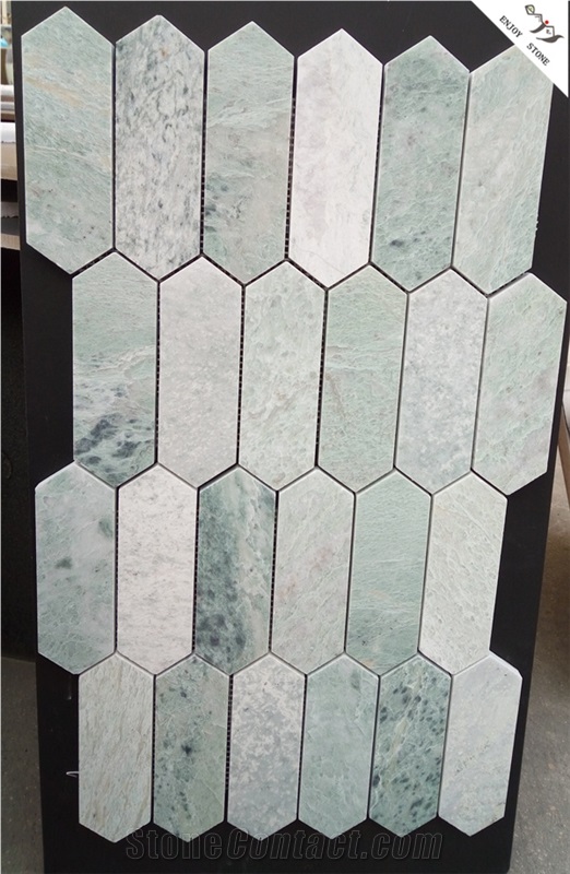 Green Jade Marble Mosaic Tile