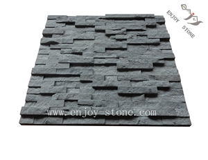 Grey Basalt Cuture Stone Split Wall Mosaic Tiles