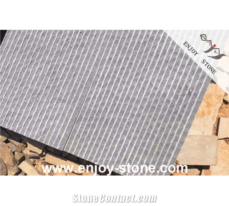 Grey Basalt Half Planed/ Split Slabs & Tiles