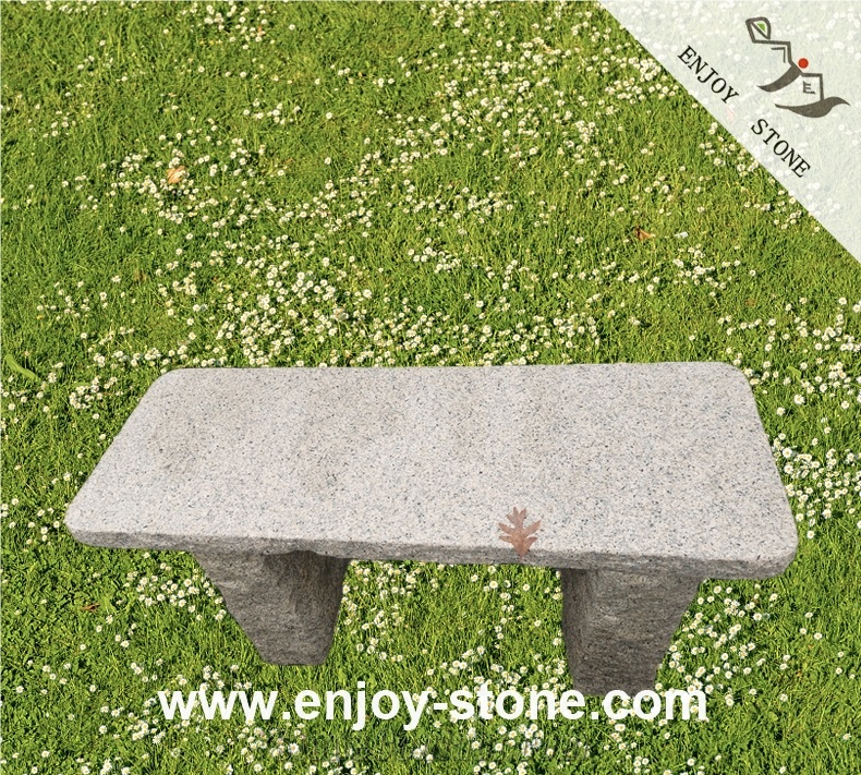 Grey Square Garden Bench/ Outdoor Bench