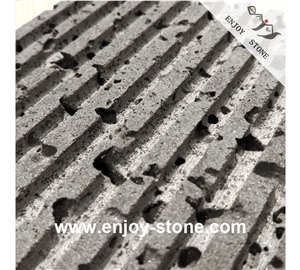 Lavastone/ Volcanic Stone Grooved Slabs & Tiles