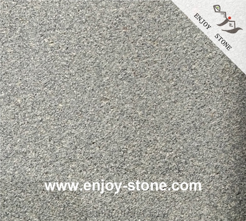 Sandblasted China Black Granite Floor Slabs& Tiles