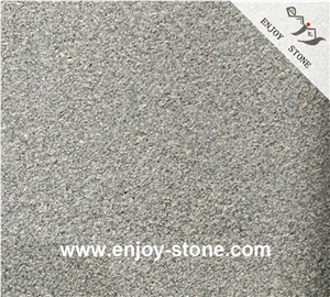 Sandblasted China Black Granite Floor Slabs& Tiles