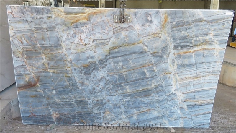 Essenza Blue Quartzite Slabs, Brazil Blue Quartzite