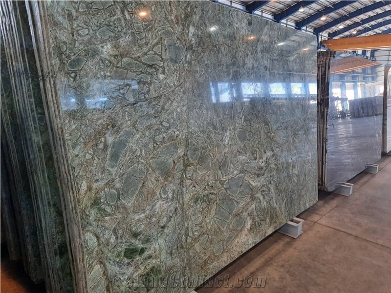 Birjand Forest Green Marble Slabs