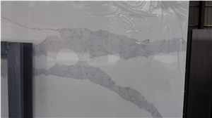 Artificial Quartz Stone Calacatta White Slab