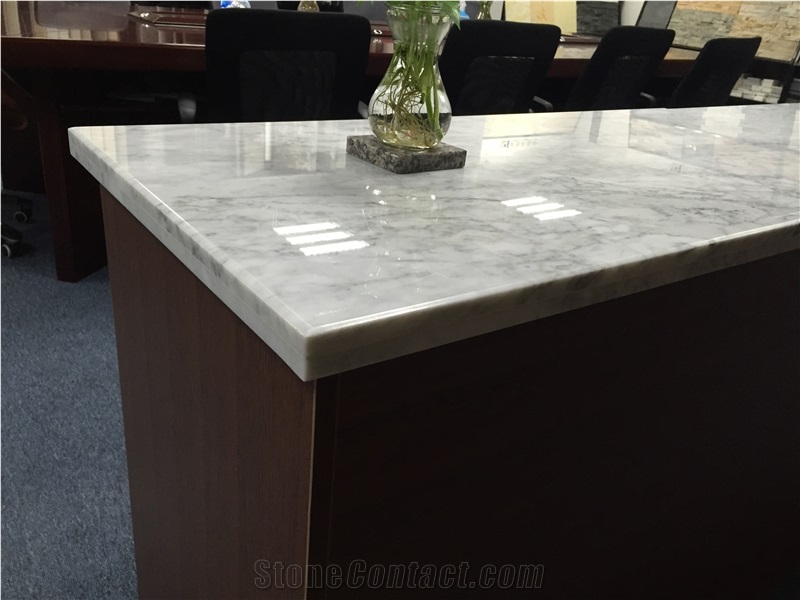 Carrara White Marble Desk Worktop Table