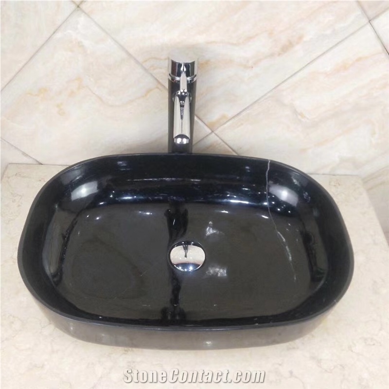 Marble Bathroom Sink Nero Marquina Marble Basin