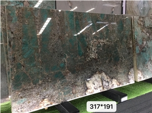 Amazonita Green Granite Slabs Floor Wall Tiles
