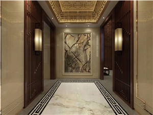 Flamenco Gold Quartzite Slabs Tiles for Wall Floor