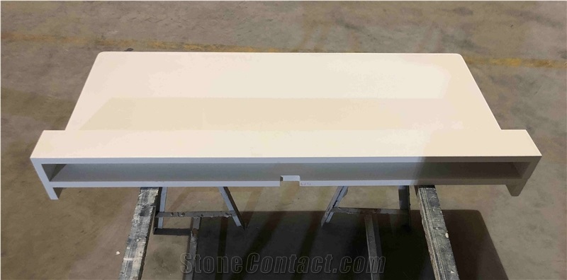 Pure White/Black/Grey Quartz Desk Tops Countertops