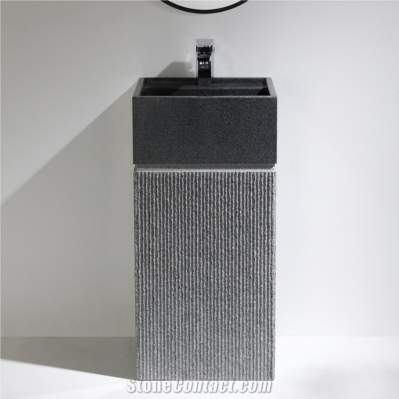 G654 Pangdang Granite Pedestal Sinks, Stone Basin