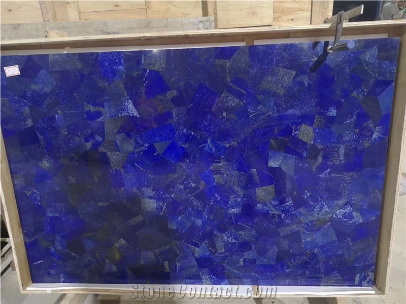 Blue Agate Polished Semiprecious Stone Slabs