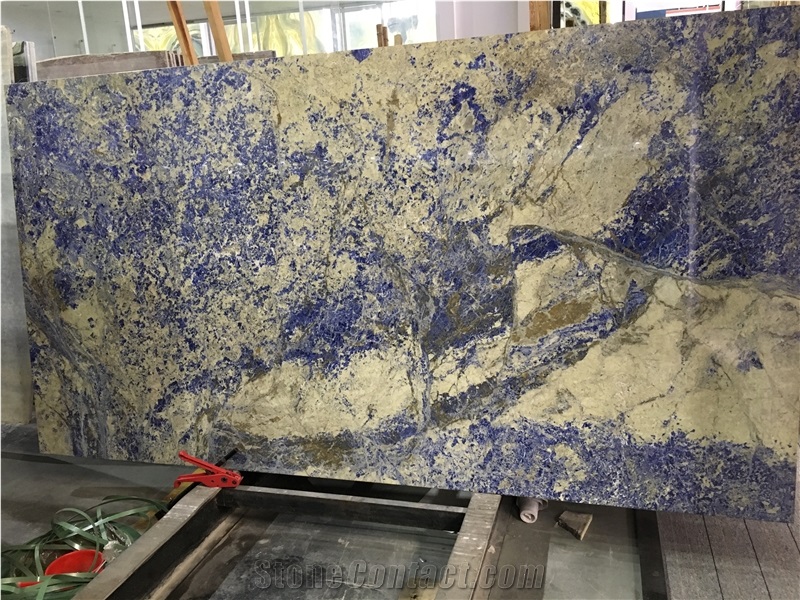 Brazil Azul Bahia Blue Granite Polished Big Slabs