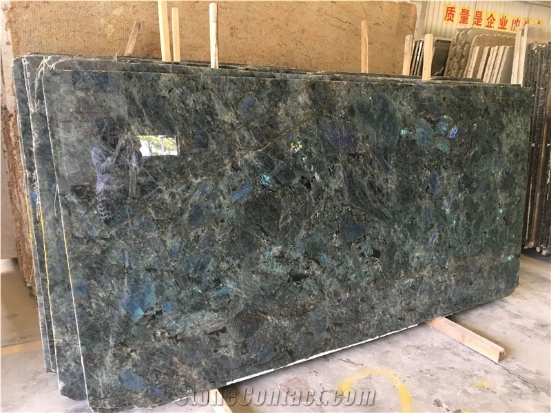 Brazil Blue Lemurian Granite Polished Big Slabs