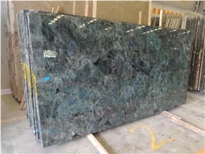 Brazil Blue Lemurian Granite Polished Big Slabs
