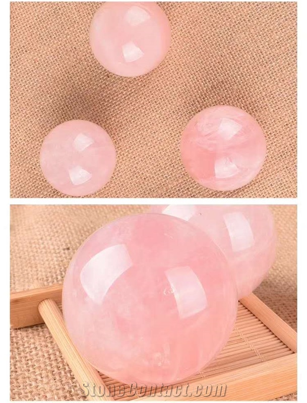 Brazil Pink Crystal Polished Handcraft Gifts