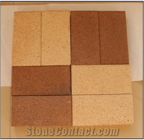 Ceramic Tile Beige Honed Artificial Stone Slabs