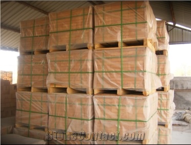 Ceramic Tile Yellow Honed Artificial Stone Slabs