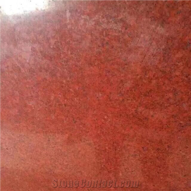 China Red Granite Polished Floor Covering Tiles