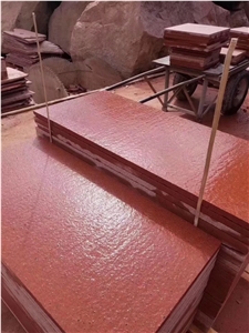 China Red Granite Polished Floor Covering Tiles
