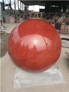 China Red Granite Polished Natural Stone Columns
