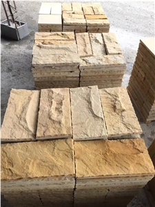 China Sichuan Yellow Sandstone Split Wall Covering