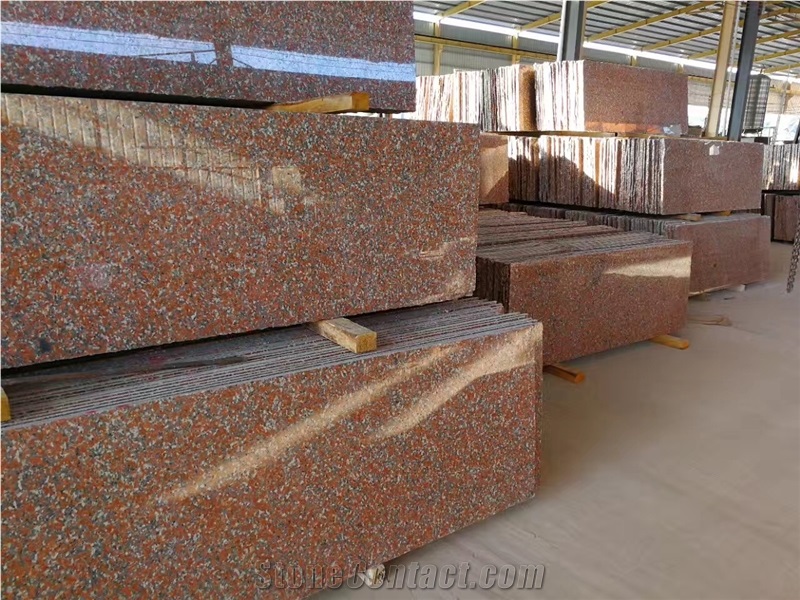 Chinese Maple Red Granite Polished Slabs & Tiles