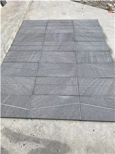 Chinese Sichuan Black Sandstone Wall Covering