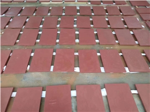 Chinese Sichuan Red Sandstone Honed Wall Covering