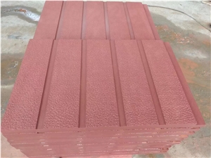 Chinese Sichuan Red Sandstone Honed Wall Covering