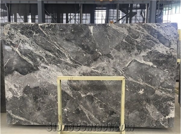 Chinese Silver Mink Marble Polished Big Slabs